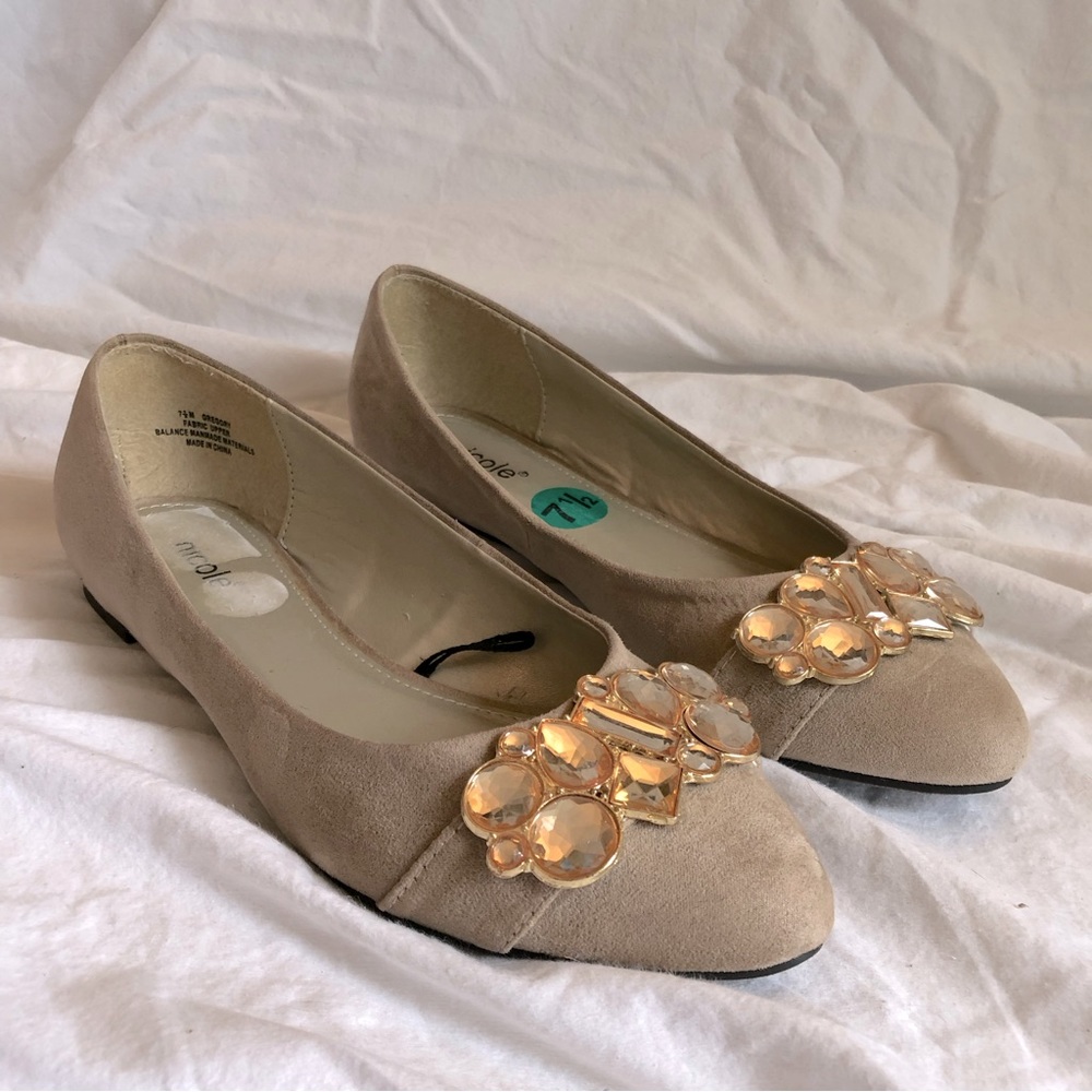 NICOLE (Miller) Gemstone Embellished Flats